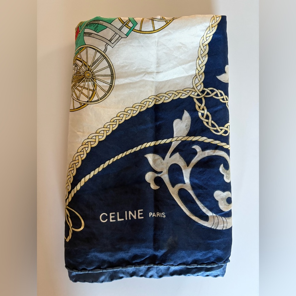CELEINE Vintage Silk Scarf - Picture 13 of 13